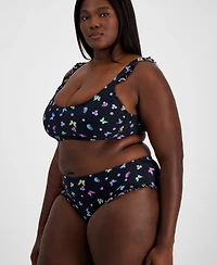 Salt + Cove Plus Ruffled Butterfly-Print Swim Bottoms, Created for Macy's