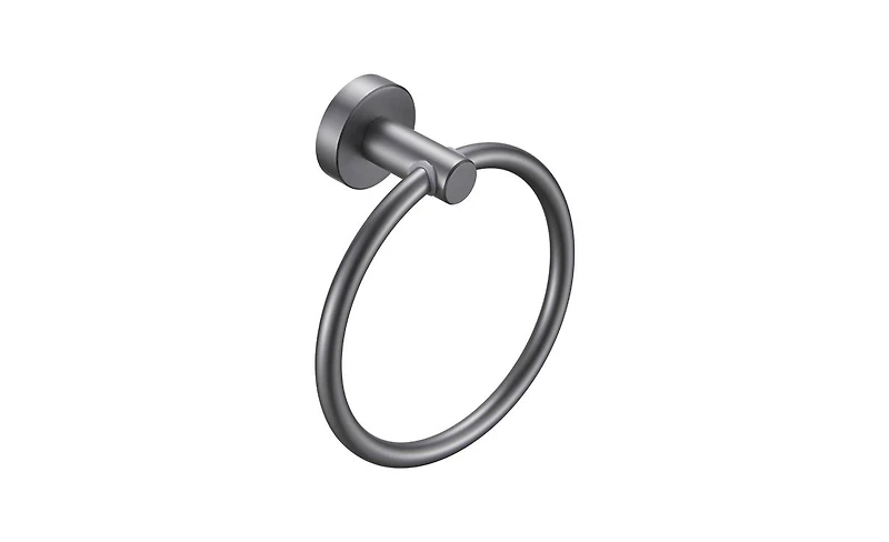 Slickblue Towel Ring Golden Gold, Bath Hand Towel Ring Thicken Space Aluminum Round Towel Holder for Bathroom