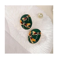 Sohi Women's The Dragonfly Stud Earrings