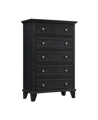 Modern 5 Drawers Dresser For Bedroom, Dresser With Wide Drawers, Wood Chest Of Drawers, Tall Dresser For Bedroom, Closet, Living Room, Hallway