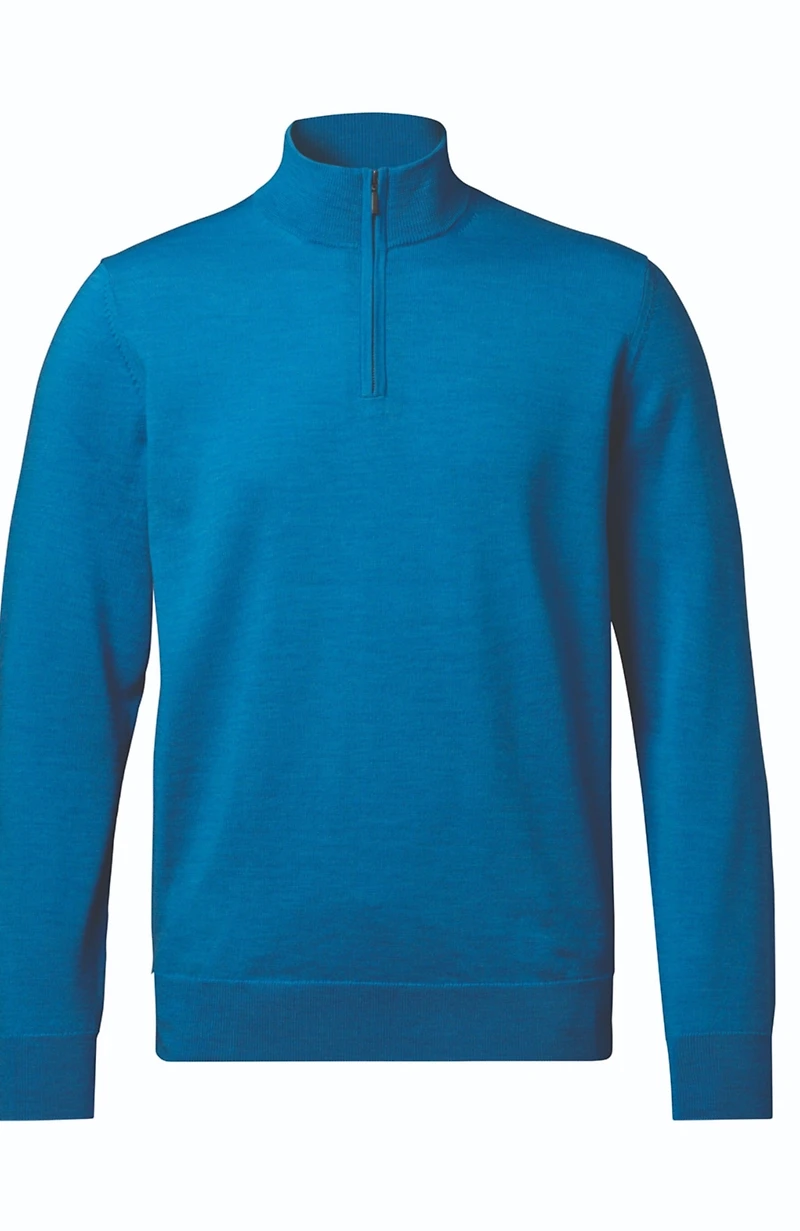 Charles Tyrwhitt Men's Pure Merino Zip Neck Sweater