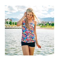 Calypsa Women's Maya Tankini Swim Top With Built Bra