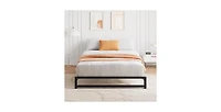 gaomon Twin Size Metal Platform Bed Frame with Steel Slat Support