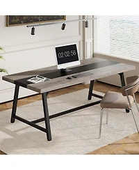 Tribesigns 71" Executive Desk, Large Office Computer Desk, [Spacious Work Area] Modern Simple Workstation Writing Table Study Desk for Home Office