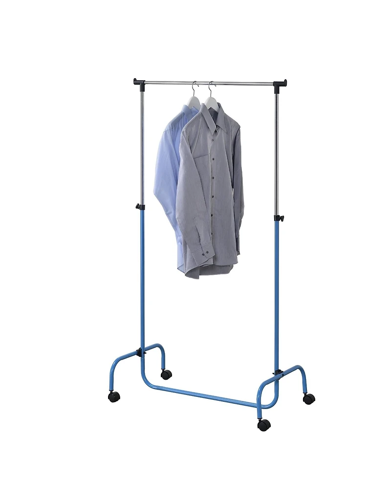Kings Brand Furniture Standard Rod Clothing Garment Rack, Rolling Clothes Organizer on Wheels for Hanging