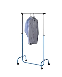 Kings Brand Furniture Standard Rod Clothing Garment Rack, Rolling Clothes Organizer on Wheels for Hanging