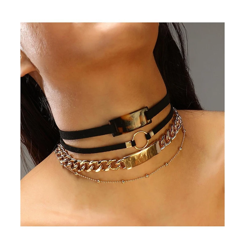 Sohi Women's The Josie Multi-Layer Necklace