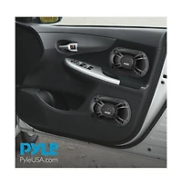 Pyle 6'' x 8'' Three-Way Triaxial Car Speaker System, 400W, Black (Pair)