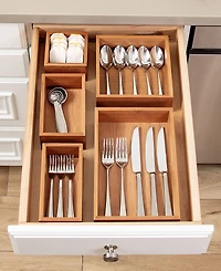 Seville Classics Bamboo 5-Piece Storage Set
