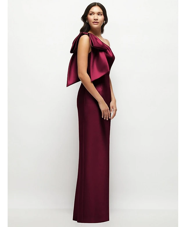 bhldn mia strapless satin column maxi dress BHLDN