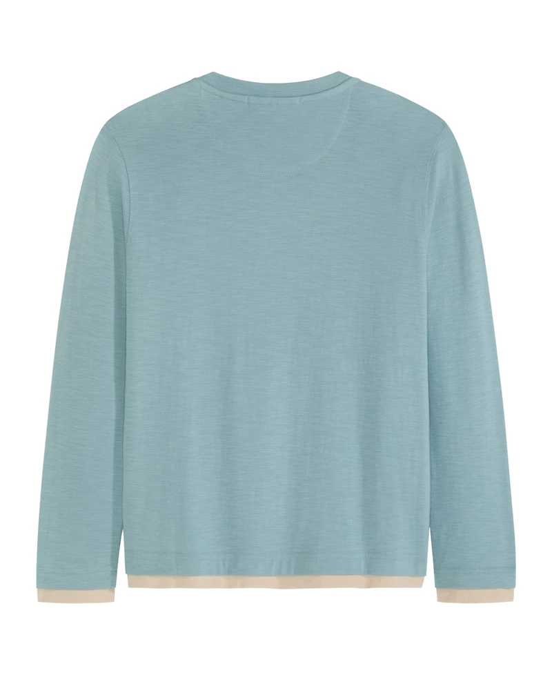 Scotch & Soda Big Boys Slub Jersey Henley T-Shirt