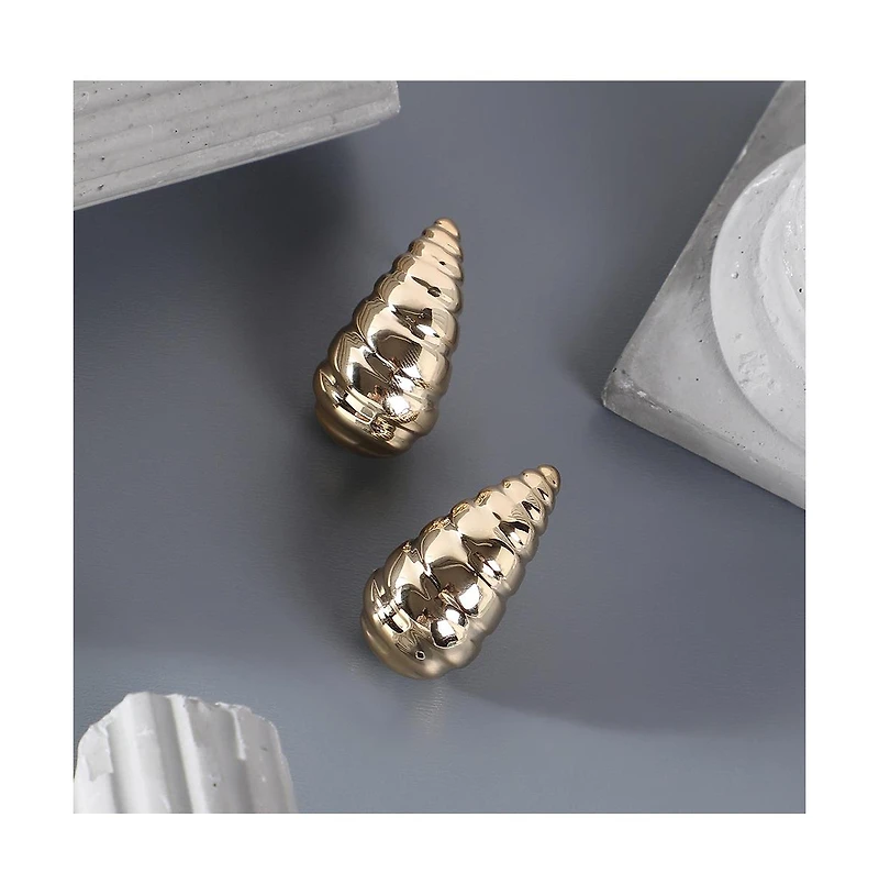 Sohi Women's The Medium Shell Stud Earrings