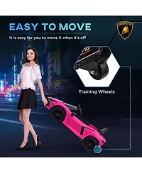 Qaba Lamborghini Revuelto Licensed Kids Ride on Car w/ Suspension,