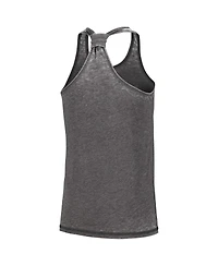 League Collegiate Wear Women's Black Indiana Hoosiers Stacked Name Racerback Tank Top