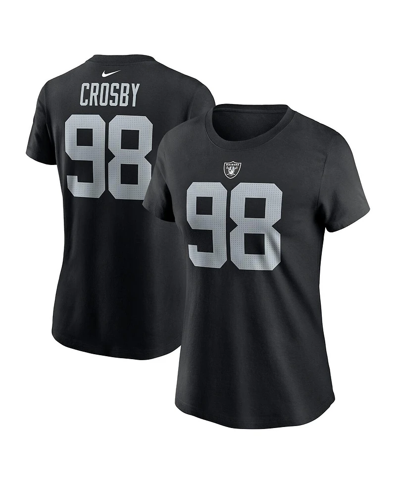 Nike Women's Maxx Crosby Las Vegas Raiders Player Name Number T-Shirt