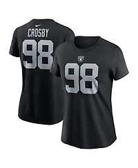 Nike Women's Maxx Crosby Las Vegas Raiders Player Name Number T-Shirt