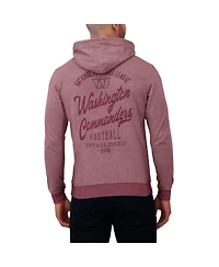 Fanatics Men's Burgundy Washington Commanders Tonal Knit Pullover Hoodie