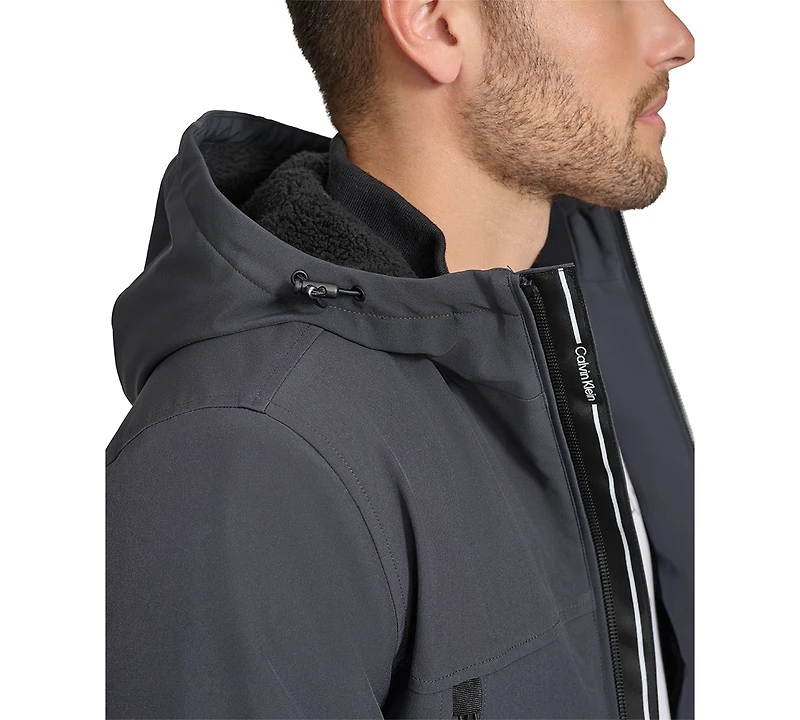 Calvin Klein Men's Sherpa Lined Infinite Stretch Soft Shell Jacket