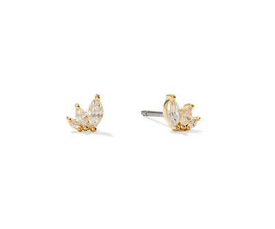 Ana Luisa Gold Stud Earrings - Kennedy
