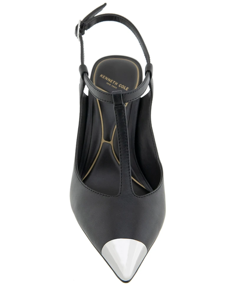 Kenneth Cole New York Women's Romi Cap Toe T-Strap Pumps