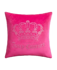Juicy Couture Velvet Novelty Decorative Pillow, 20" x 20"