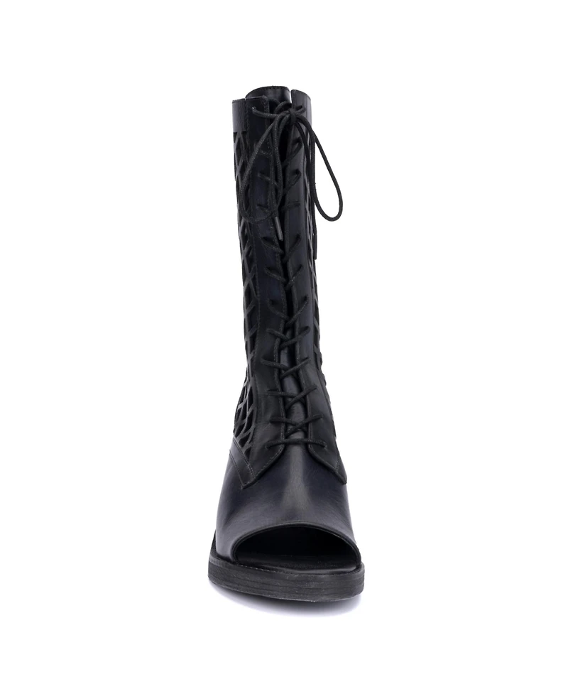 Vintage Foundry Co Women's Normandy Open Toe Boot