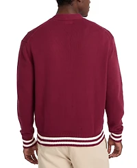 Guess Jeans Men's Embossed Logo Cardigan Sweater
