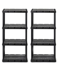 Gracious Living 4 Shelf Knect-a-Shelf Solid Light Duty Storage Unit