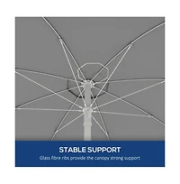 Slickblue Sapphire Outdoor Beach Umbrella - Stylish Portable Sunshade for Beach, Patio, and Outdoor Use