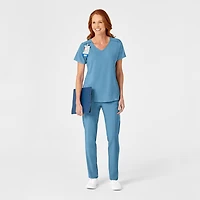 Wink Renew Women's Mock Wrap Scrub Top