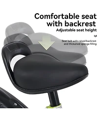 18 inch sporty kids bike with training wheels and stand Adjustable saddle Suitable for aged 5-10 years tall Height 39-49 inches