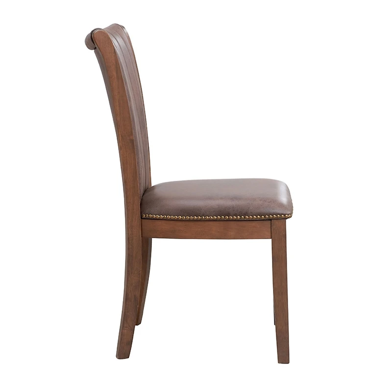 Streamdale Modern Fabric Kitchen Chairs with Open Back (Set of 2)