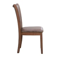 Streamdale Modern Fabric Kitchen Chairs with Open Back (Set of 2)