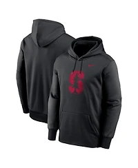 Nike Men's Black Stanford Cardinal Color Pop Performance Fleece Pullover Hoodie