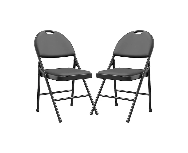 gaomon 6 Pack Folding Chairs with Padded Cushion & Back, Outdoor & Indoor Event Portable Metal Folding Chairs with Cushion，for Home and Office,