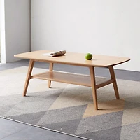 Streamdale Multipurpose Solid Wood Center Table with Storage Shelf