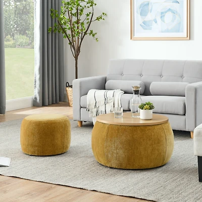 Streamdale 2-in-1 Ottoman End Table with Seat (25"x25")