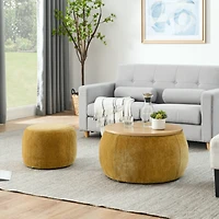 Streamdale 2-in-1 Ottoman End Table with Seat (25"x25")