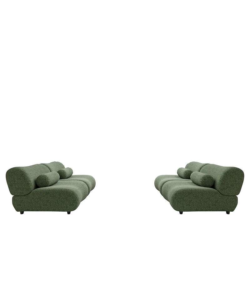 Streamdale Modular Chenille Sofa with Reclining Backrest