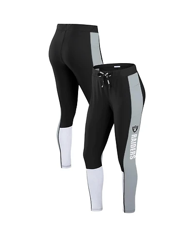 Wear by Erin Andrews Women's Las Vegas Raiders Color-block Leggings