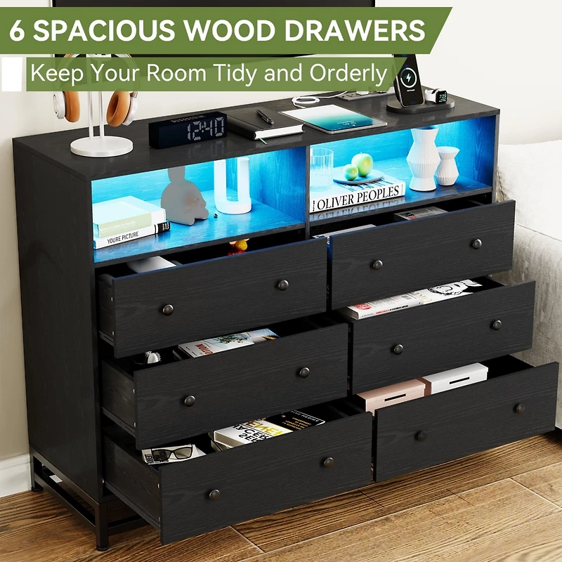 gaomon 6 Drawer Dresser