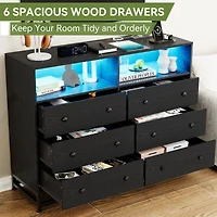 gaomon 6 Drawer Dresser