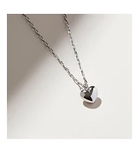 Ana Luisa Puffed Heart Necklace - Lev Silver