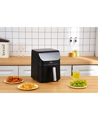 Uber Appliance Air fryer Xl Deluxe - 5 Quart - Pfoa/Ptfe Free Ceramic non stick