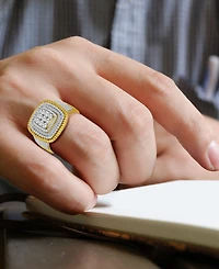 Men's Diamond Statement Ring (1 ct. t.w.) in 10k Yellow Gold