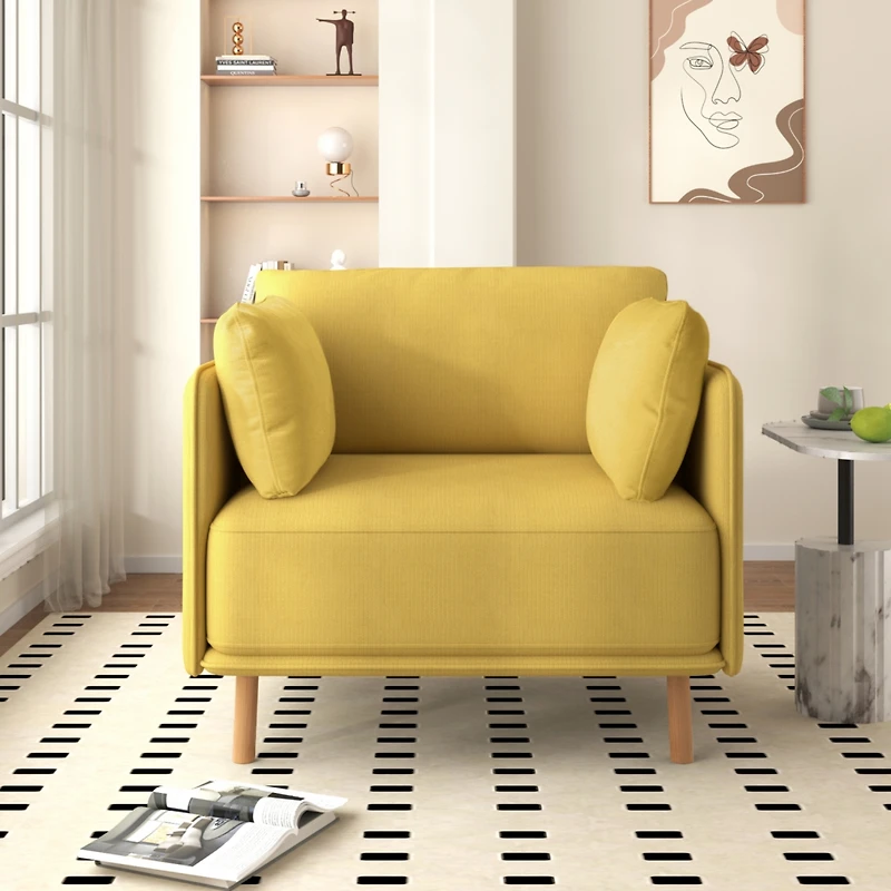 Streamdale Modern Upholstered Accent Chair, Cozy Seating