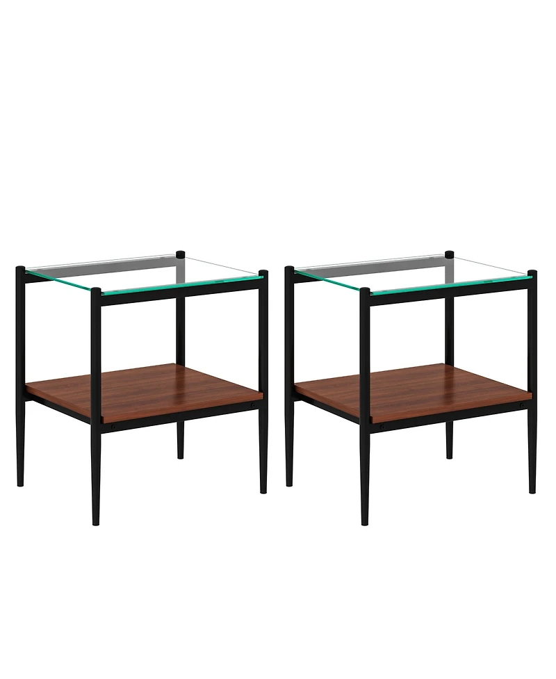 Streamdale Modern 3-Piece Glass Coffee Table Set