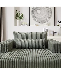 Streamdale 75" Cozy Corduroy Sofa Chair, No Assembly