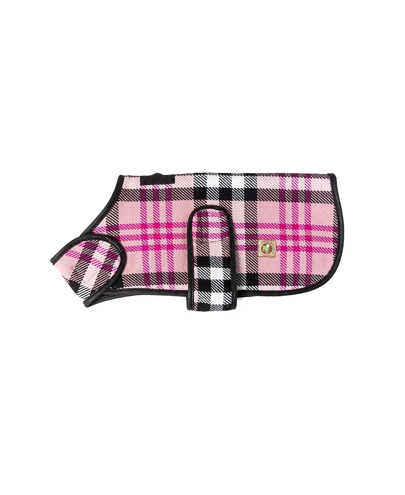 Chilly Dog M Pink Plaid Coat