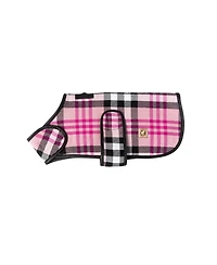 Chilly Dog M Pink Plaid Coat